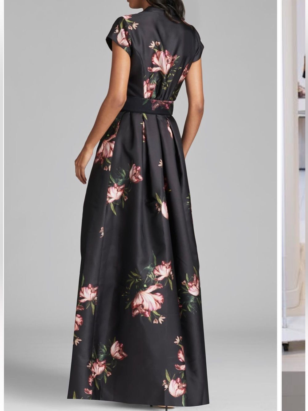 Sachin & Babi Marta Floral Print Satin Gown - Picture 2 of 8